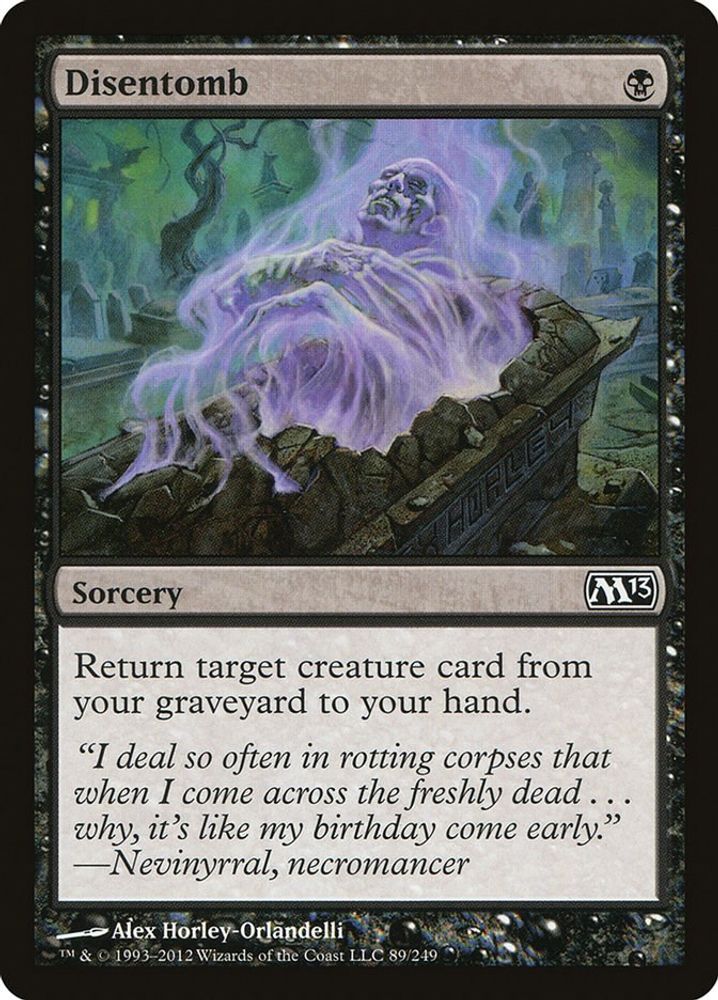 2012 Magic: The Gathering: Magic 2013 (M13) (M13) - Disentomb (#89, Common) (, Near Mint)