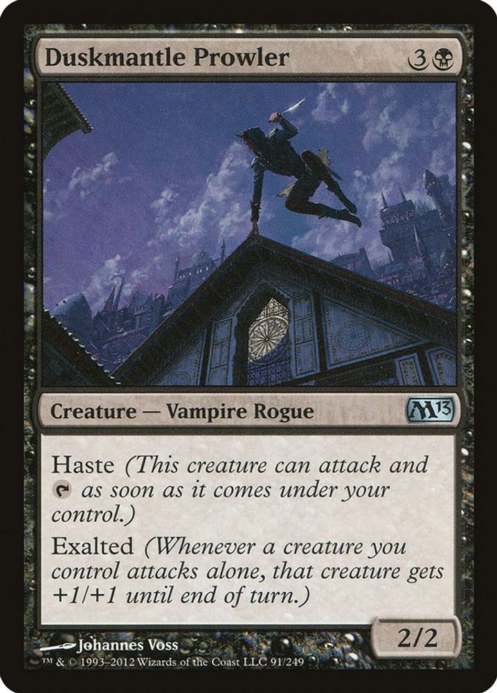 2012 Magic: The Gathering: Magic 2013 (M13) (M13) - Duskmantle Prowler (#91, Uncommon) (, Near Mint)