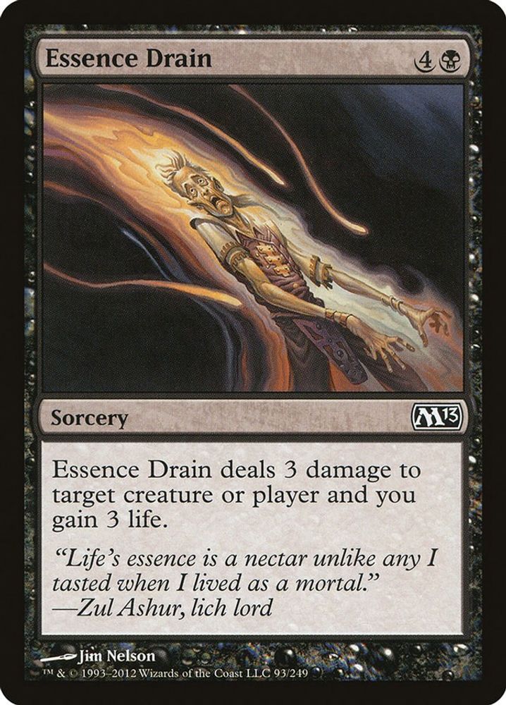 2012 Magic: The Gathering: Magic 2013 (M13) (M13) - Essence Drain (#93, Common) (, Near Mint)