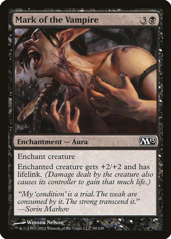 2012 Magic: The Gathering: Magic 2013 (M13) (M13) - Mark of the Vampire (#99, Common) (, Near Mint)