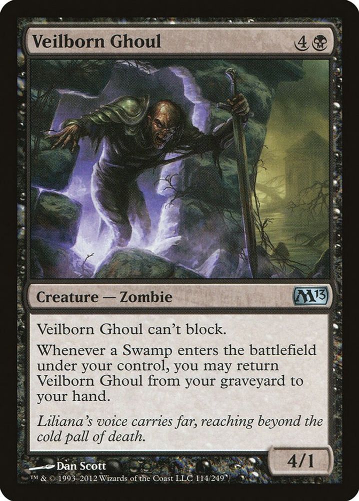 2012 Magic: The Gathering: Magic 2013 (M13) (M13) - Veilborn Ghoul (#114, Uncommon) (, Near Mint)