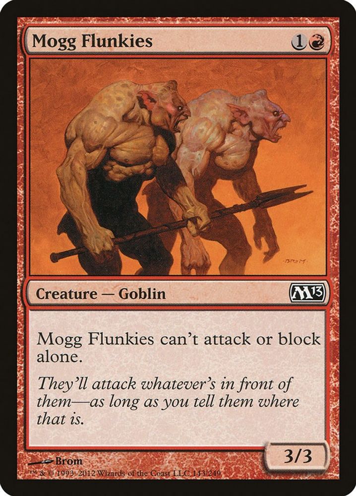 2012 Magic: The Gathering: Magic 2013 (M13) (M13) - Mogg Flunkies (#143, Common) (, Near Mint)