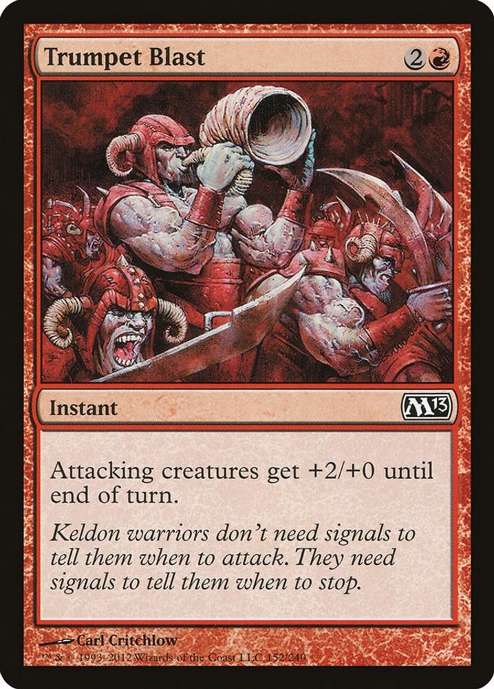 2012 Magic: The Gathering: Magic 2013 (M13) (M13) - Trumpet Blast (#152, Common) (, Near Mint)