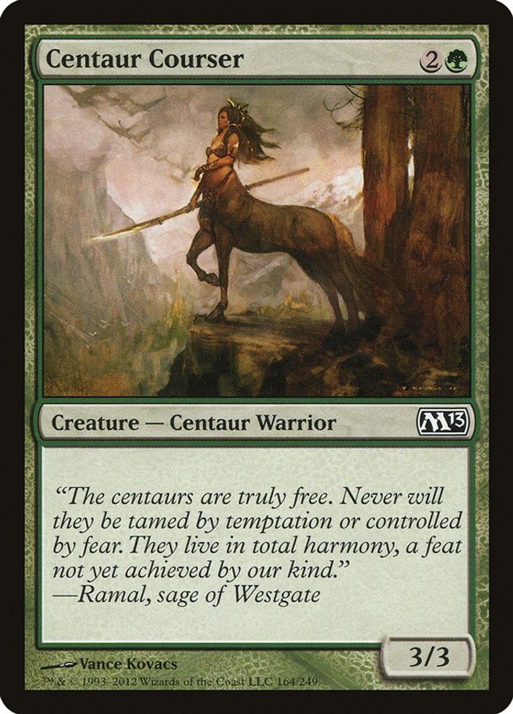 2012 Magic: The Gathering: Magic 2013 (M13) (M13) - Centaur Courser (#164, Common) (, Near Mint)