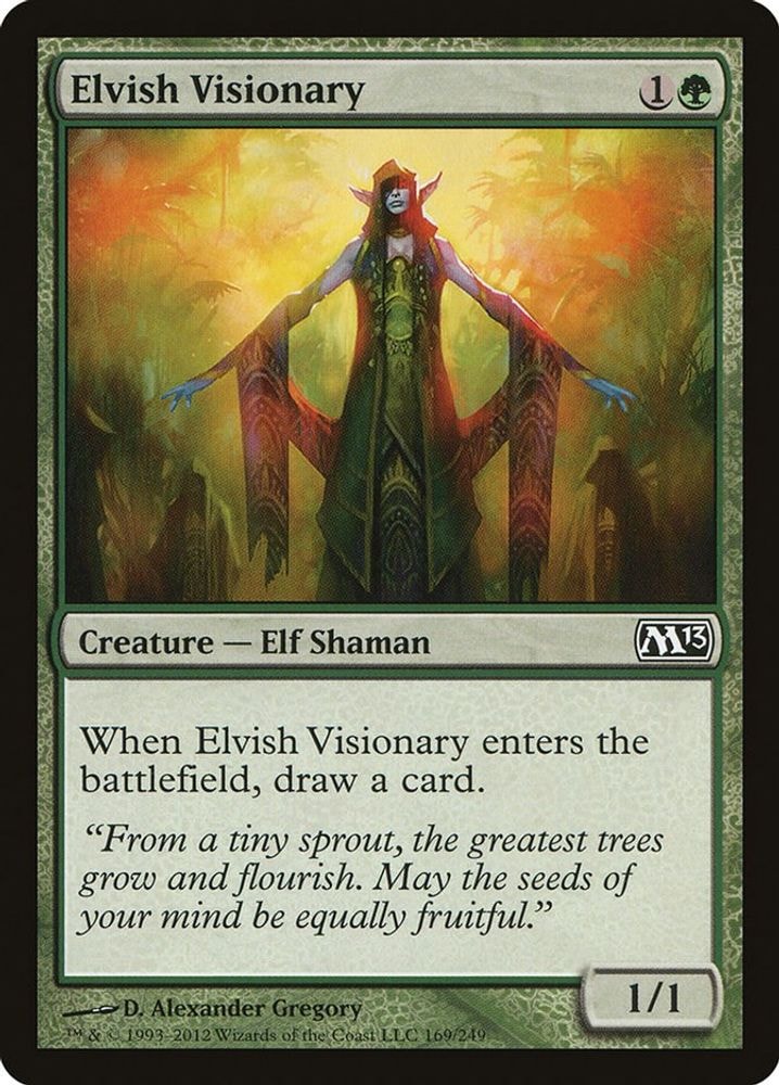 2012 Magic: The Gathering: Magic 2013 (M13) (M13) - Elvish Visionary (#169, Common) (, Near Mint)