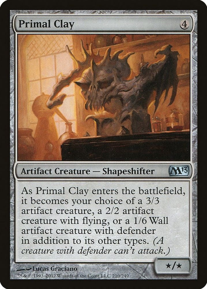 2012 Magic: The Gathering: Magic 2013 (M13) (M13) - Primal Clay (#210, Uncommon) (, Near Mint)