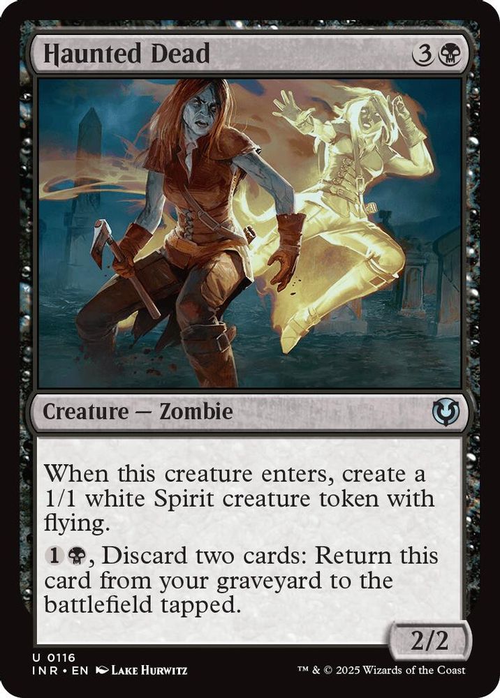 2025 Magic: The Gathering: Innistrad Remastered (INR) - Haunted Dead (#116, Uncommon) (, Near Mint)
