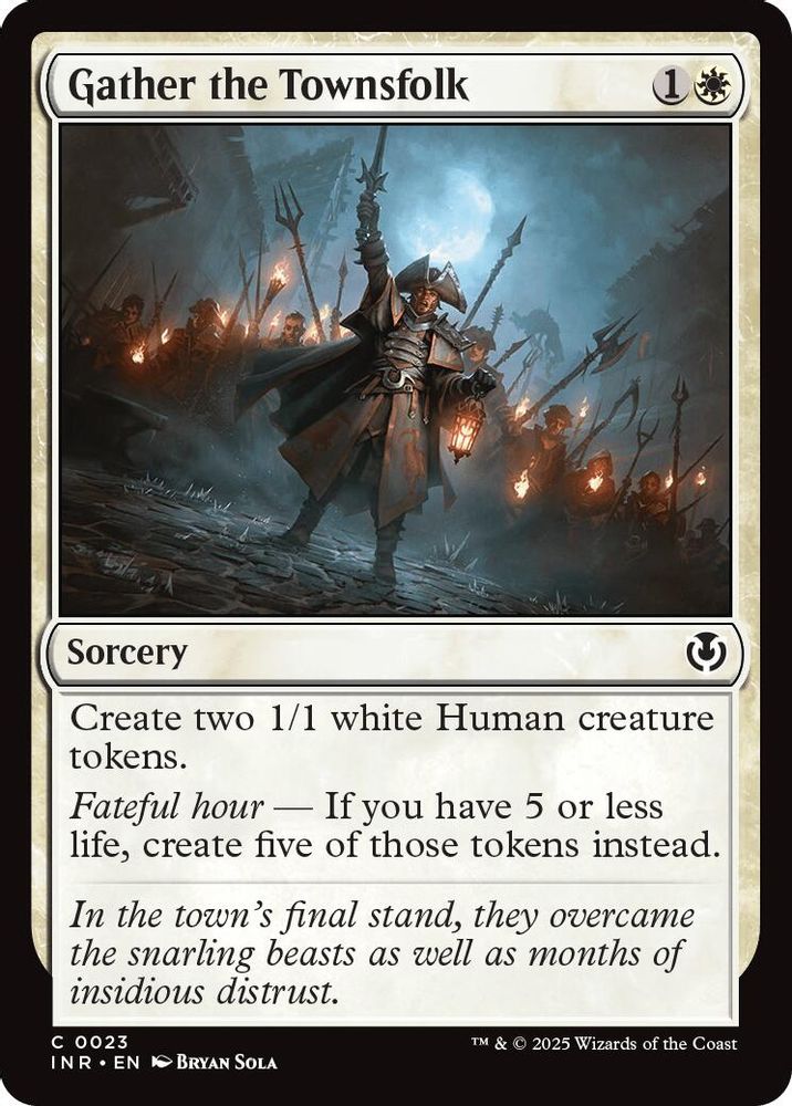 2025 Magic: The Gathering: Innistrad Remastered (INR) - Gather the Townsfolk (#23, Common) (, Near Mint)