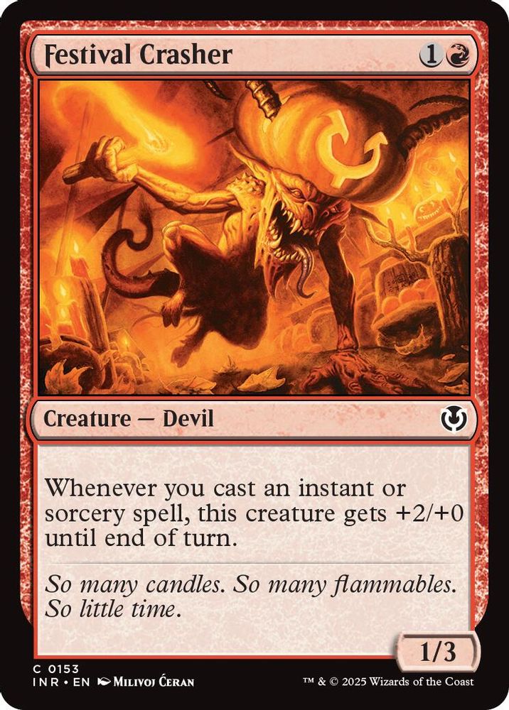 2025 Magic: The Gathering: Innistrad Remastered (INR) - Festival Crasher (#153, Common) (, Near Mint)