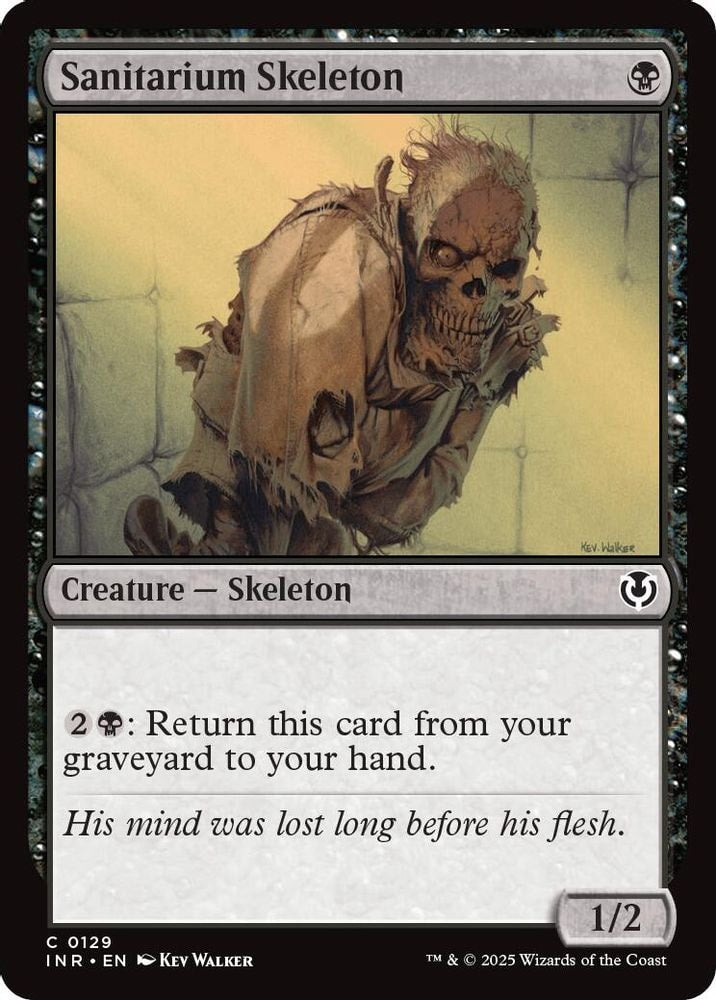 2025 Magic: The Gathering: Innistrad Remastered (INR) - Sanitarium Skeleton (#129, Common) (, Near Mint)