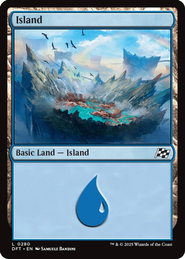 2025 Magic: The Gathering: Aetherdrift (DFT) - Island 0280 (#280, Land) (, Near Mint)