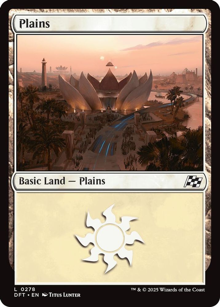 2025 Magic: The Gathering: Aetherdrift (DFT) - Plains 0278 (#278, Land) (, Near Mint)
