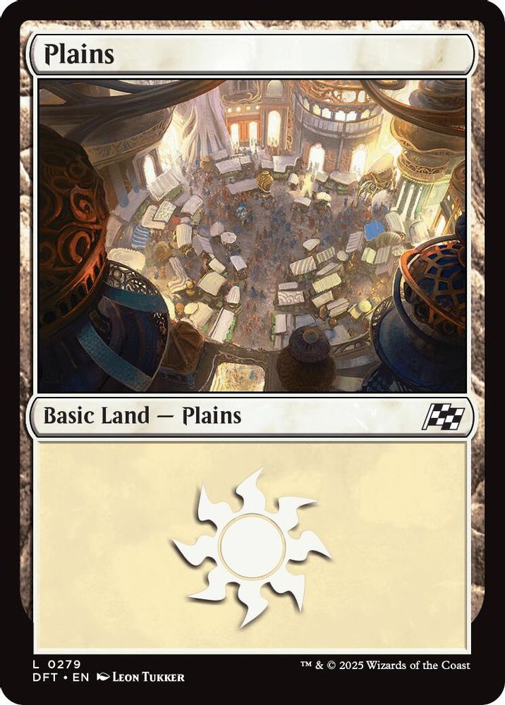 2025 Magic: The Gathering: Aetherdrift (DFT) - Plains 0279 (#279, Land) (, Near Mint)