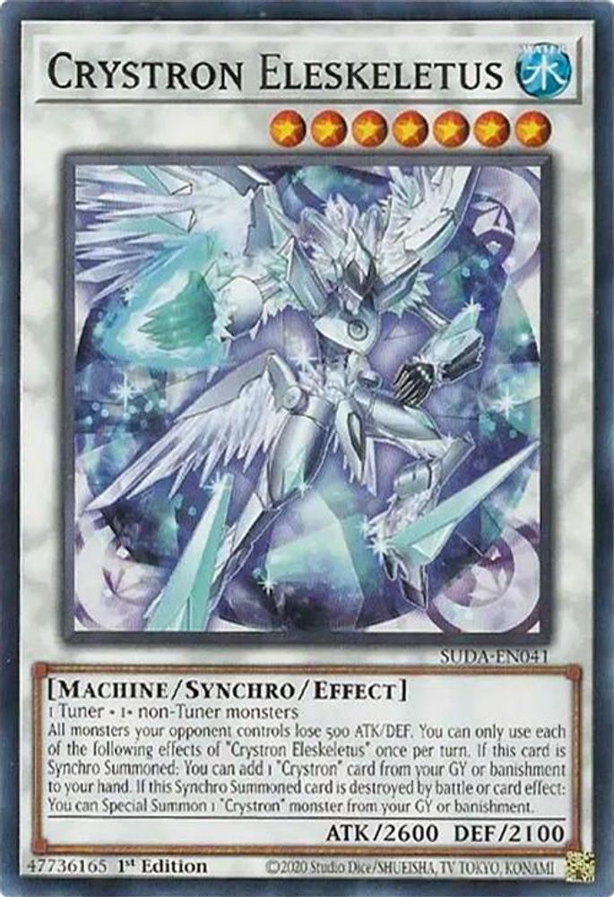 2025 YuGiOh: Supreme Darkness (SUDA) - Crystron Eleskeletus (#SUDA-EN041, Common) (1st Edition, Near Mint)