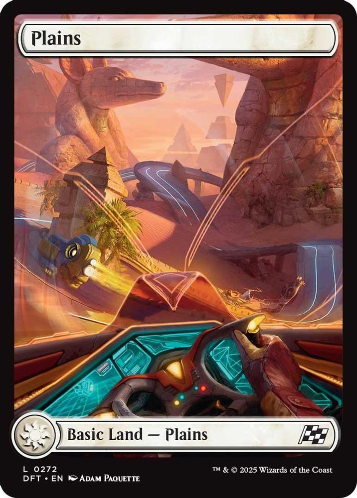 2025 Magic: The Gathering: Aetherdrift (DFT) - Plains 0272 (#272, Land) (, Near Mint)