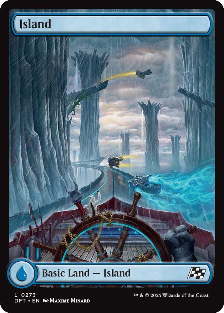 2025 Magic: The Gathering: Aetherdrift (DFT) - Island 0273 (#273, Land) (Foil, Near Mint)