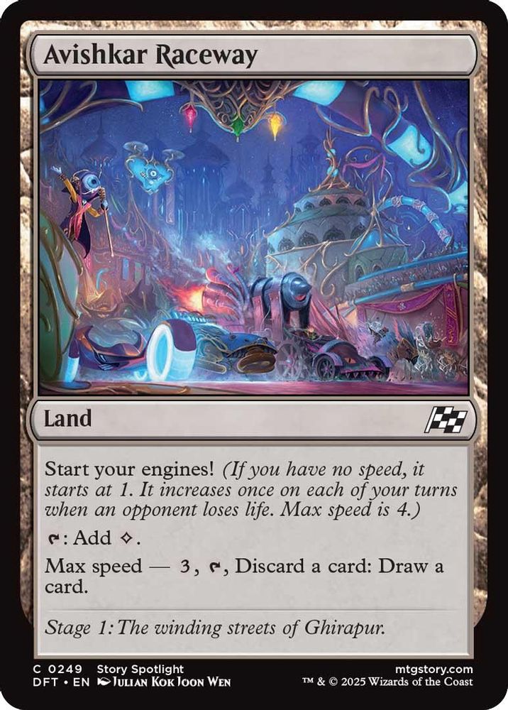 2025 Magic: The Gathering: Aetherdrift (DFT) - Avishkar Raceway (#249, Common) (, Near Mint)