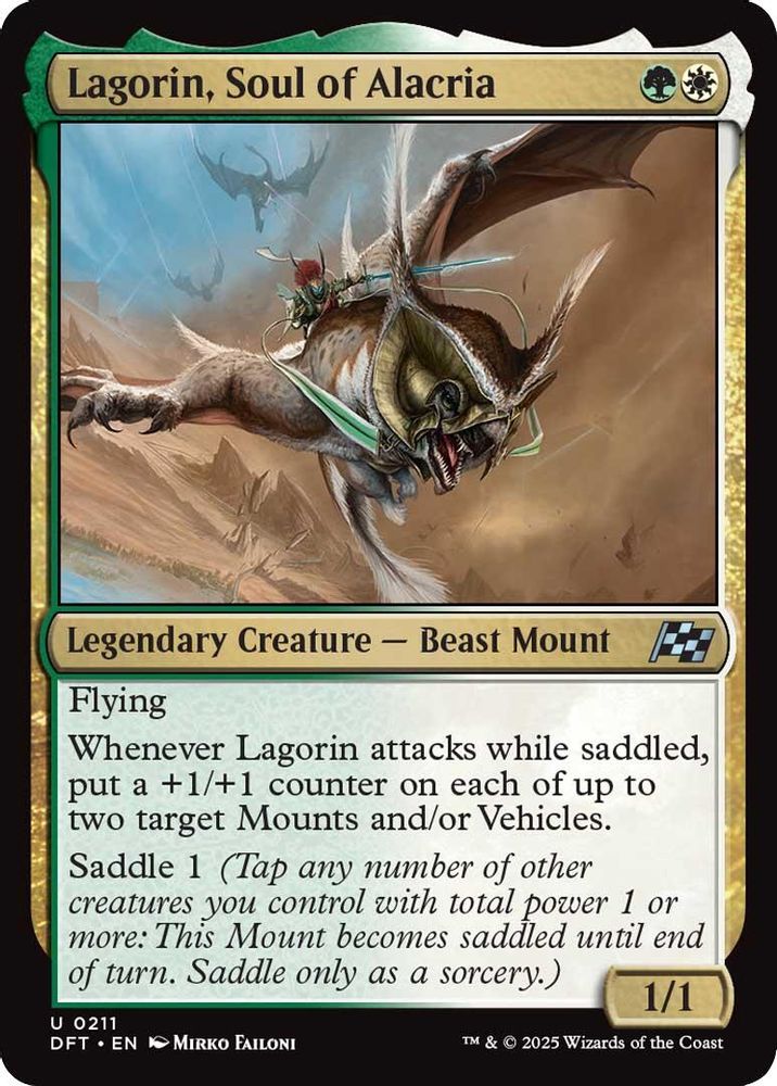 2025 Magic: The Gathering: Aetherdrift (DFT) - Lagorin Soul of Alacria (#211, Uncommon) (, Near Mint)