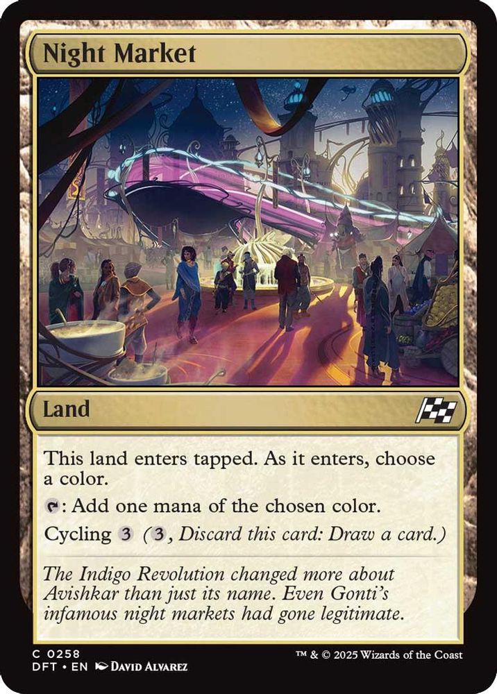 2025 Magic: The Gathering: Aetherdrift (DFT) - Night Market (#258, Common) (, Near Mint)