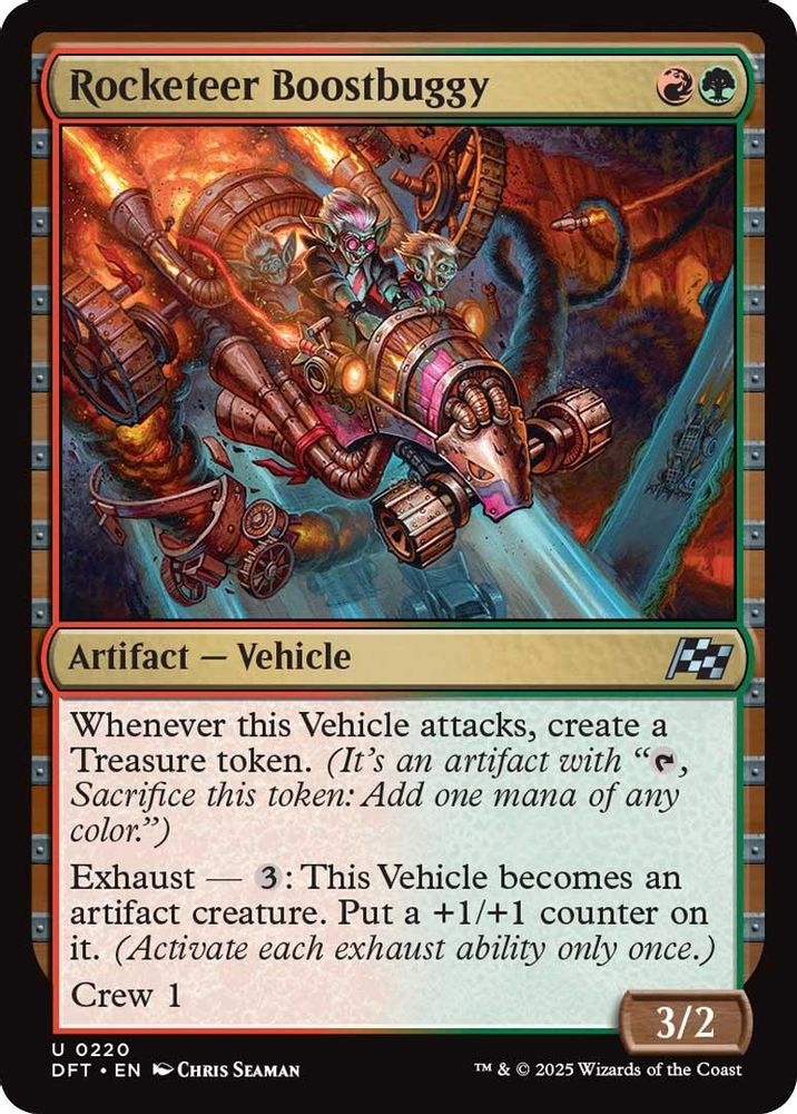 2025 Magic: The Gathering: Aetherdrift (DFT) - Rocketeer Boostbuggy (#220, Uncommon)