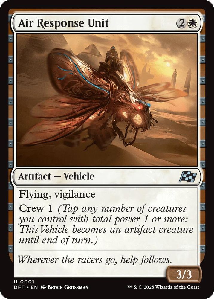 2025 Magic: The Gathering: Aetherdrift (DFT) - Air Response Unit (#1, Uncommon) (, Near Mint)