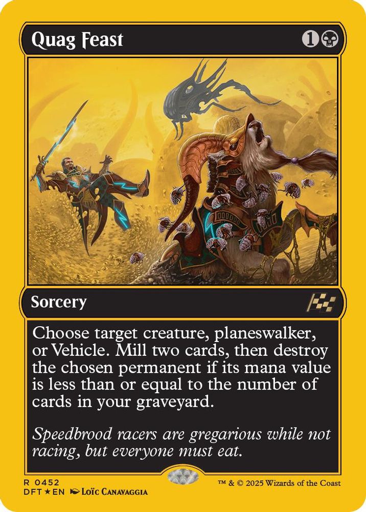 2025 Magic: The Gathering: Aetherdrift (DFT) - Quag Feast First Place Foil (#452, Rare) (Foil, Near Mint)