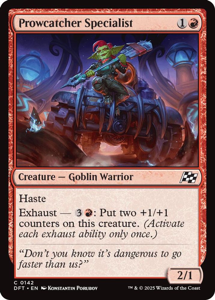 2025 Magic: The Gathering: Aetherdrift (DFT) - Prowcatcher Specialist (#142, Common) (, Near Mint)