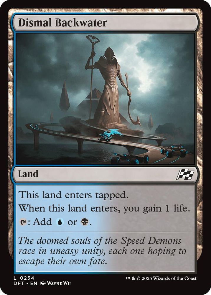 2025 Magic: The Gathering: Aetherdrift (DFT) - Dismal Backwater (#254, Land)
