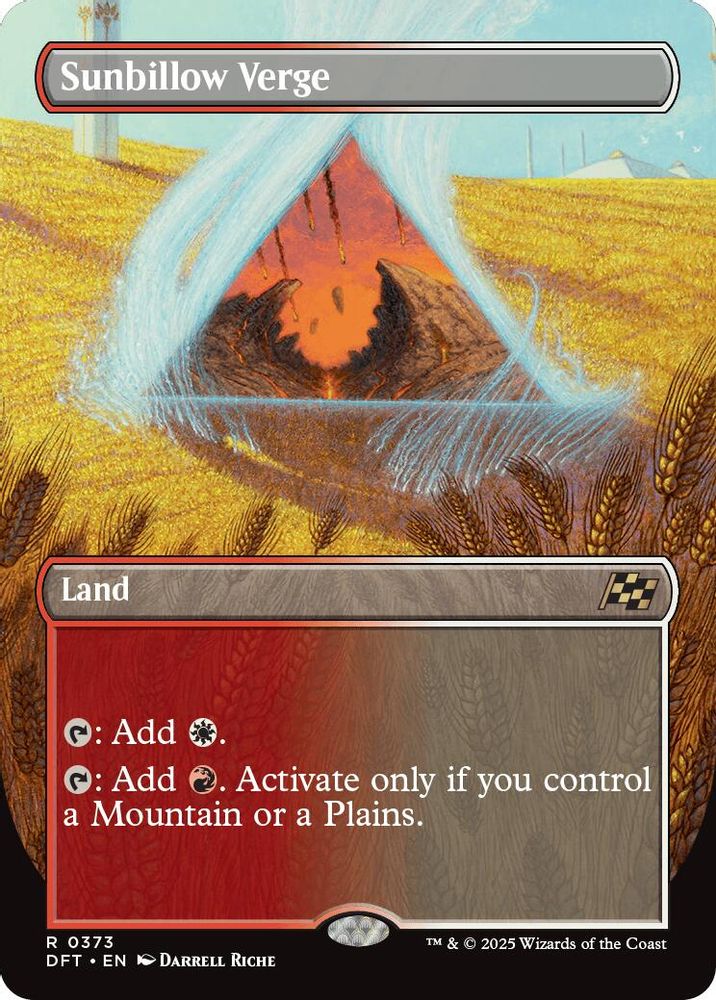 2025 Magic: The Gathering: Aetherdrift (DFT) - Sunbillow Verge Borderless (#373, Rare) (Foil, Near Mint)