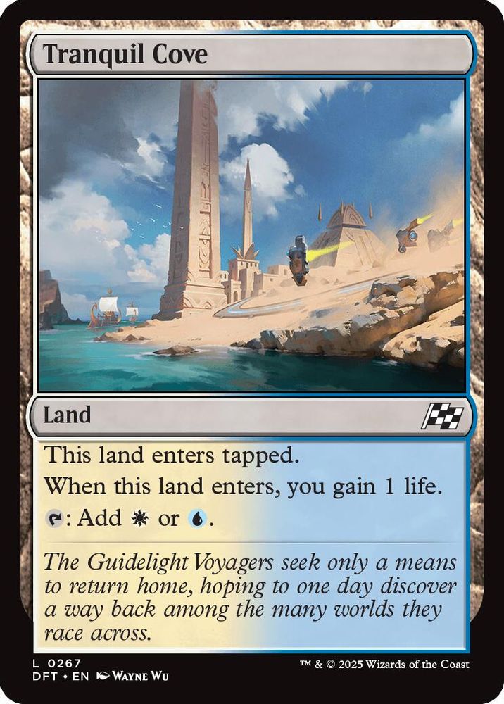 2025 Magic: The Gathering: Aetherdrift (DFT) - Tranquil Cove (#267, Land)