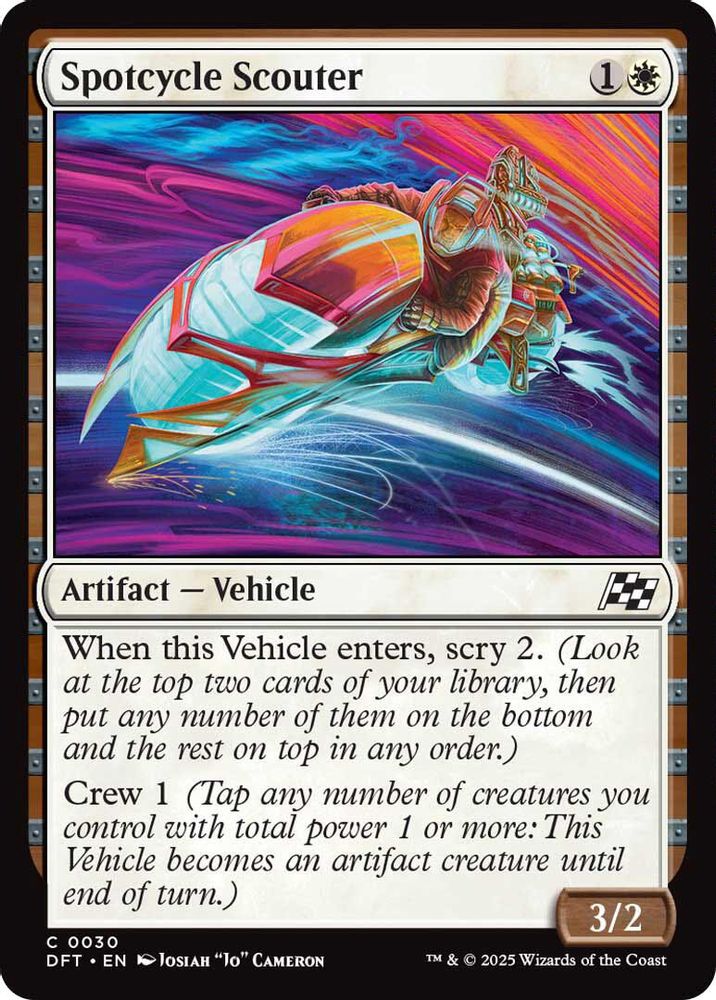 2025 Magic: The Gathering: Aetherdrift (DFT) - Spotcycle Scouter (#30, Common) (, Near Mint)