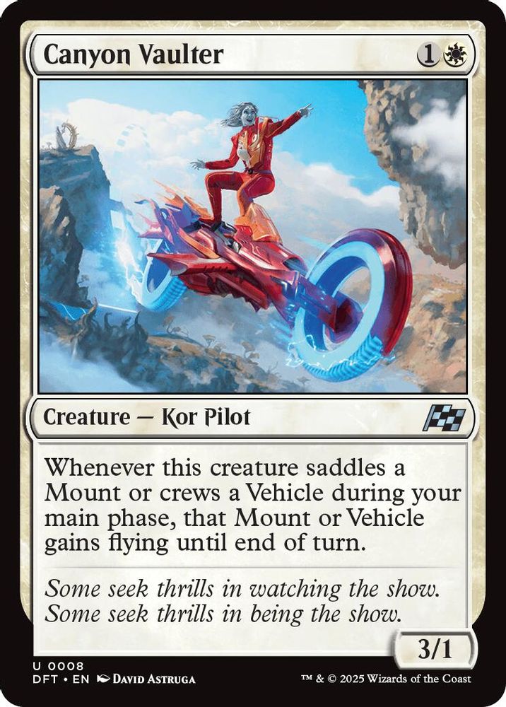 2025 Magic: The Gathering: Aetherdrift (DFT) - Canyon Vaulter (#8, Uncommon) (, Near Mint)