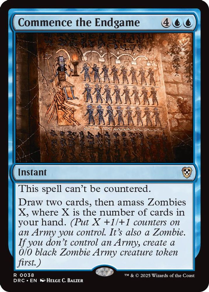 2025 Magic: The Gathering: Commander: Aetherdrift (DRC) - Commence the Endgame (#38, Rare) (, Near Mint)