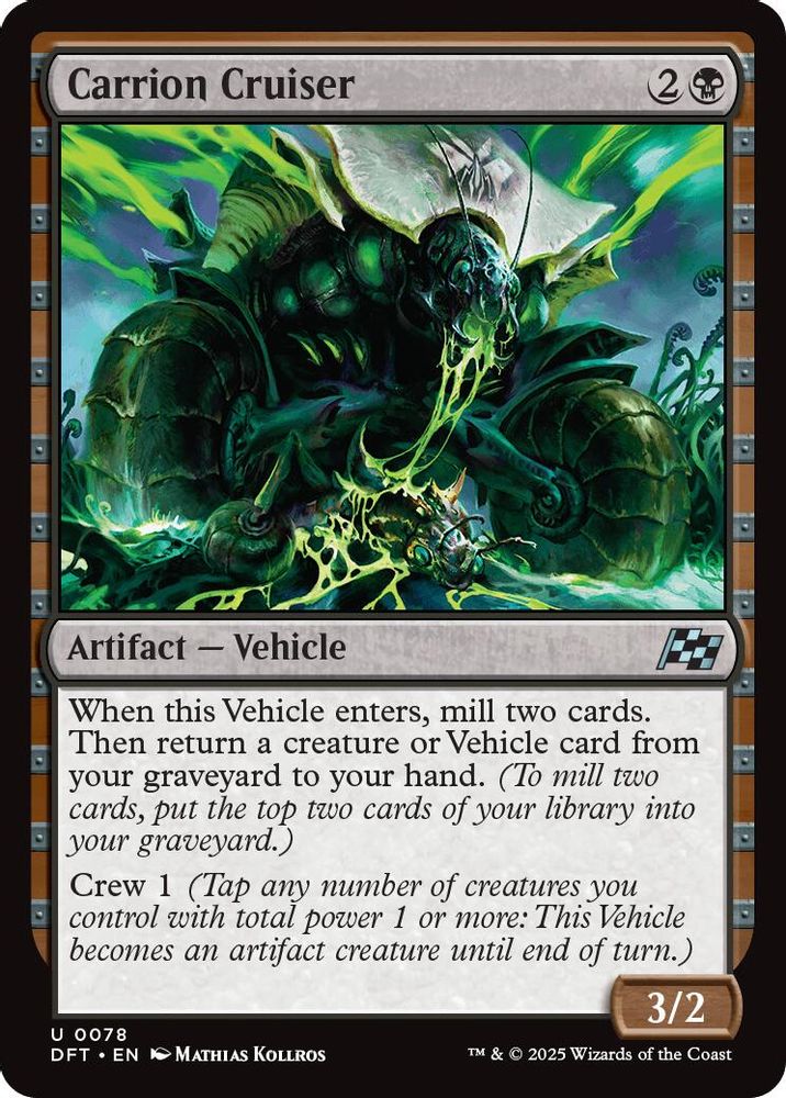 2025 Magic: The Gathering: Aetherdrift (DFT) - Carrion Cruiser (#78, Uncommon) (, Near Mint)