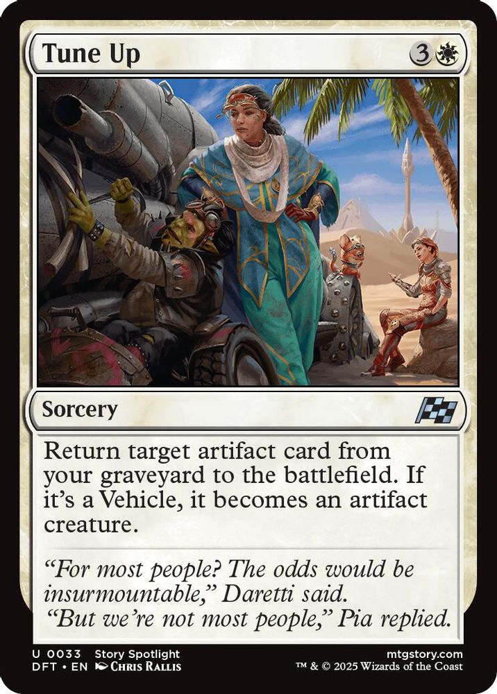 2025 Magic: The Gathering: Aetherdrift (DFT) - Tune Up (#33, Uncommon) (, Near Mint)