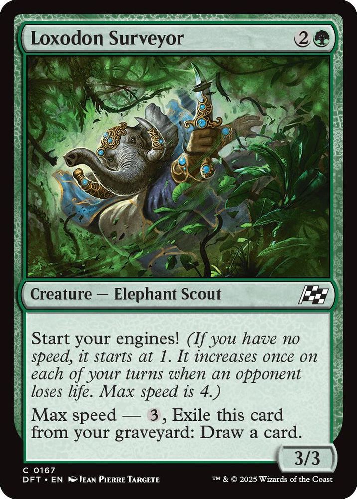2025 Magic: The Gathering: Aetherdrift (DFT) - Loxodon Surveyor (#167, Common)