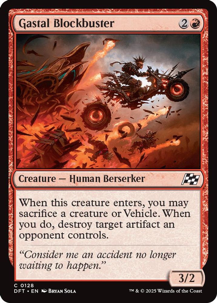 2025 Magic: The Gathering: Aetherdrift (DFT) - Gastal Blockbuster (#128, Common)