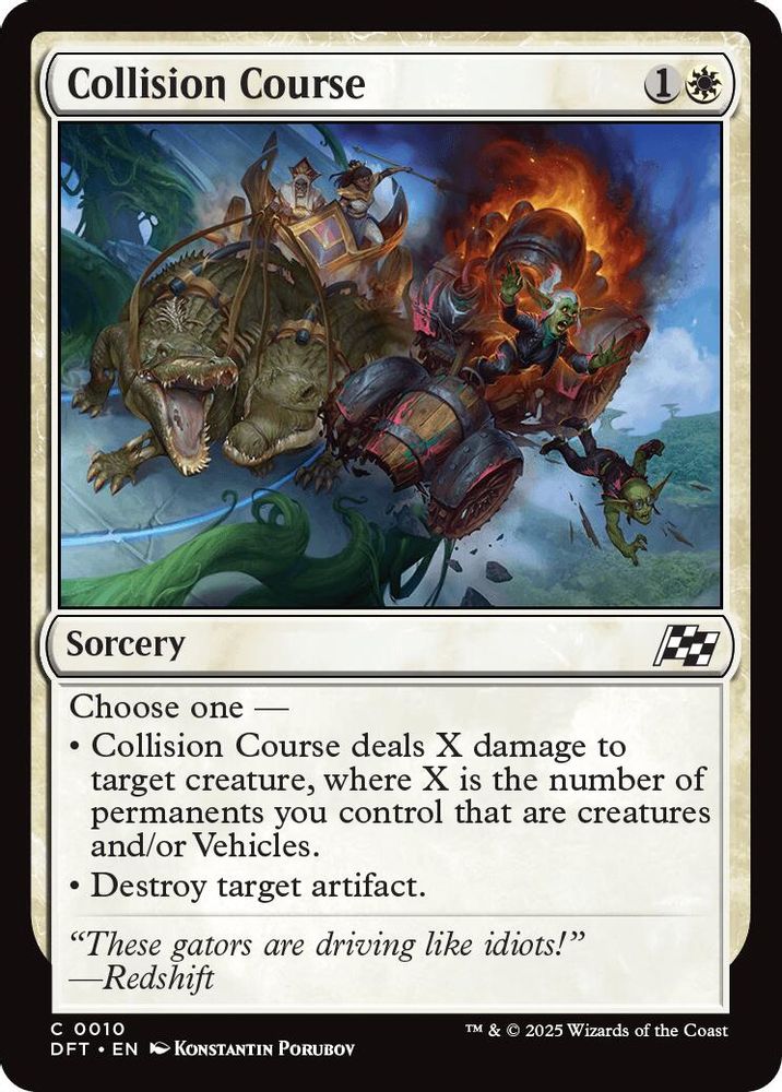 2025 Magic: The Gathering: Aetherdrift (DFT) - Collision Course (#10, Common) (, Near Mint)
