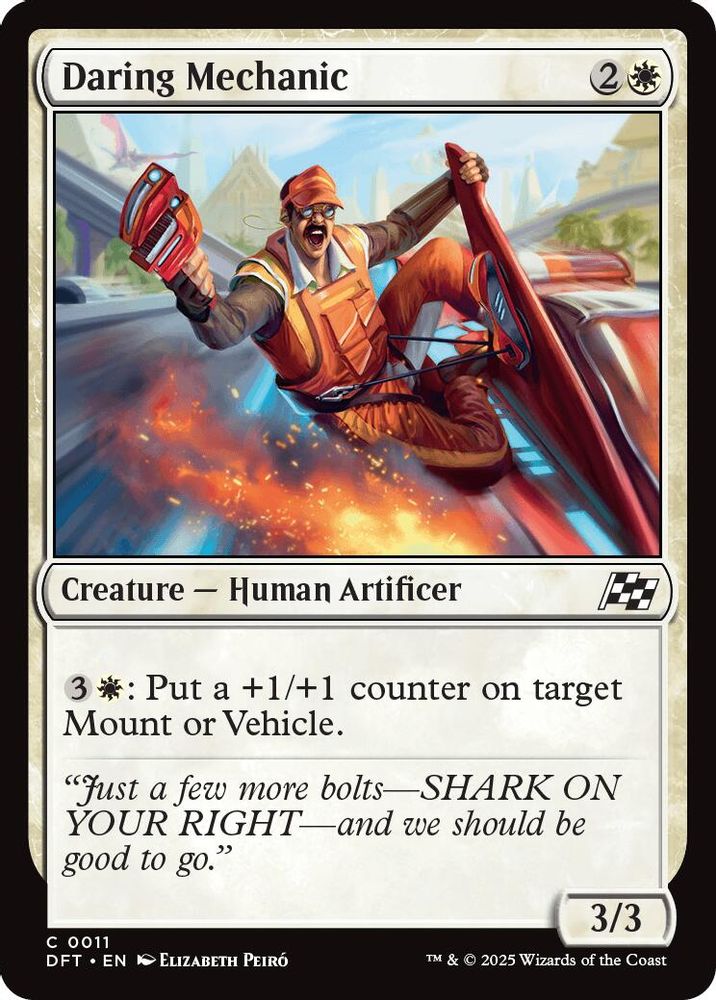 2025 Magic: The Gathering: Aetherdrift (DFT) - Daring Mechanic (#11, Common) (, Near Mint)