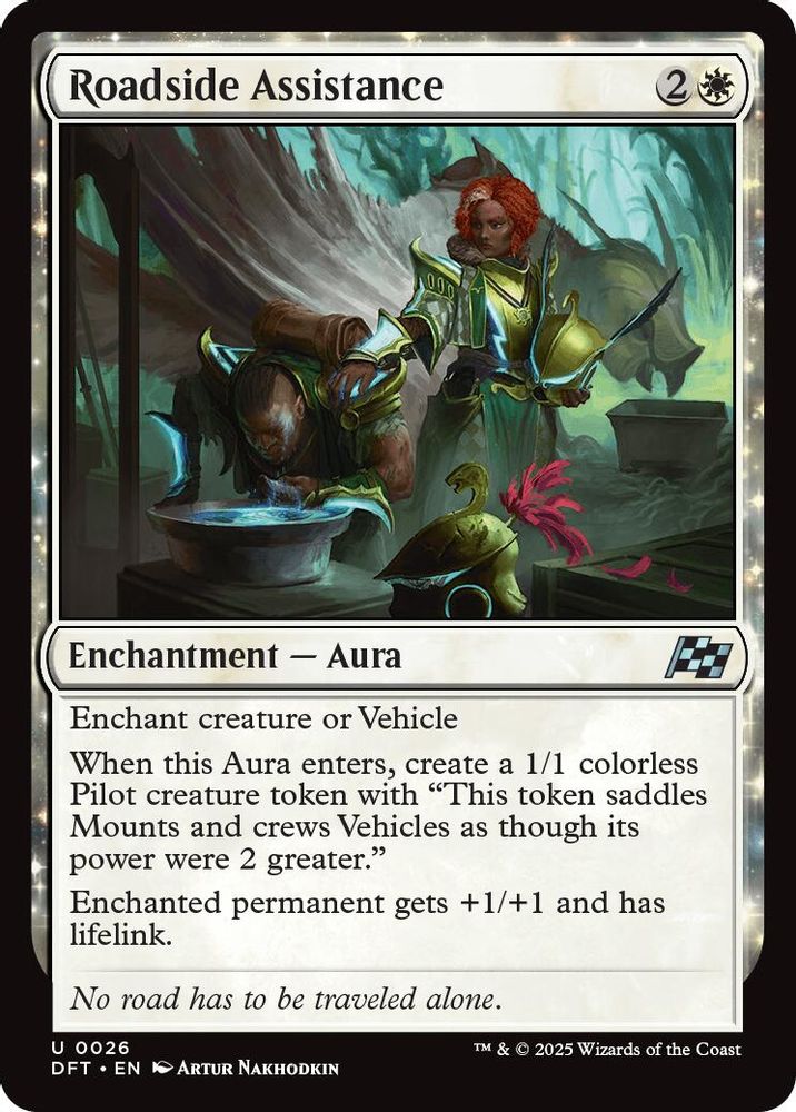 2025 Magic: The Gathering: Aetherdrift (DFT) - Roadside Assistance (#26, Uncommon) (, Near Mint)