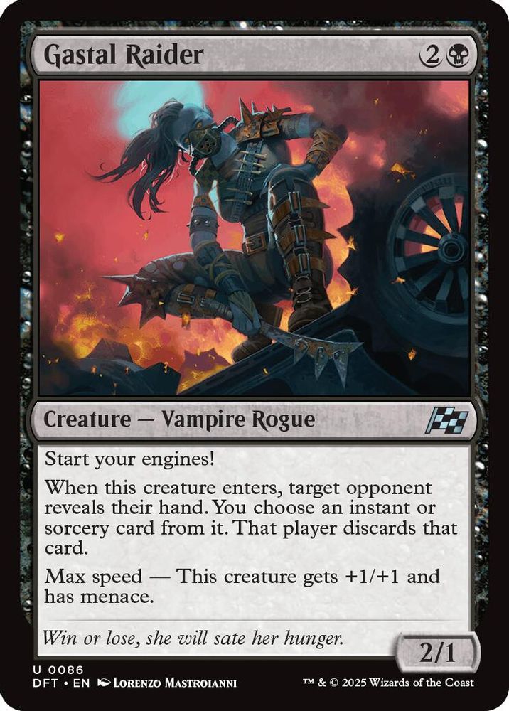 2025 Magic: The Gathering: Aetherdrift (DFT) - Gastal Raider (#86, Uncommon) (, Near Mint)