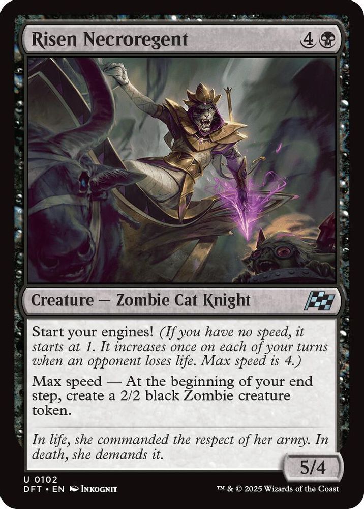 2025 Magic: The Gathering: Aetherdrift (DFT) - Risen Necroregent (#102, Uncommon) (, Near Mint)