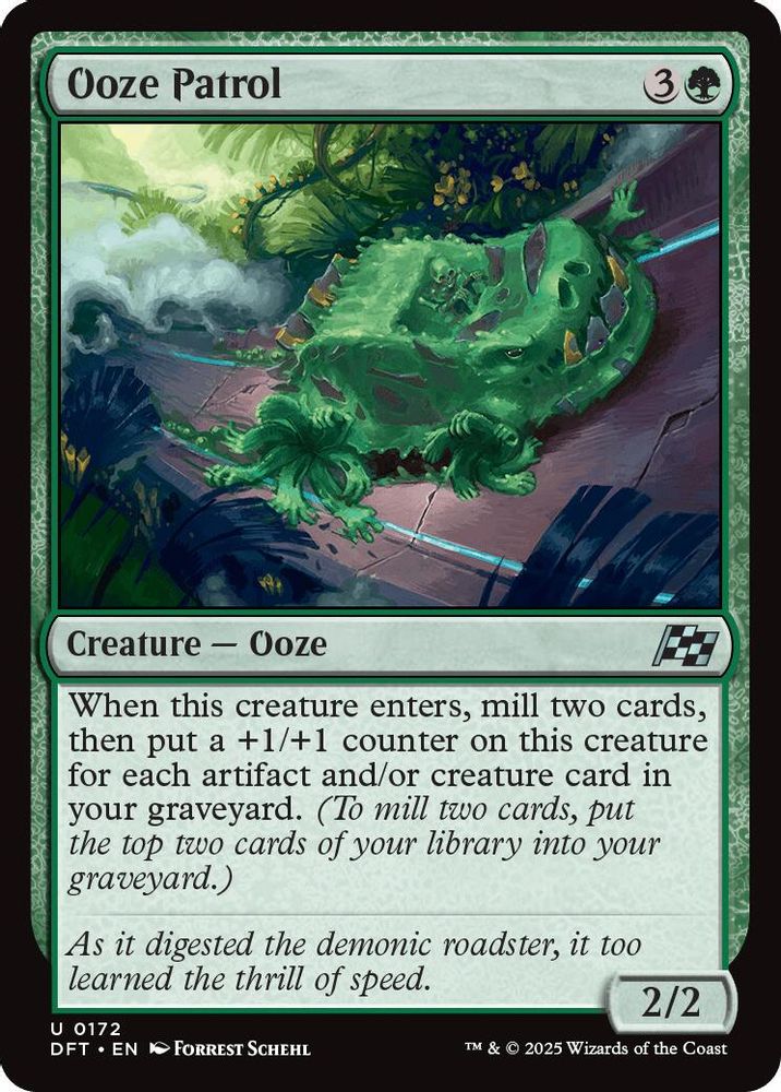 2025 Magic: The Gathering: Aetherdrift (DFT) - Ooze Patrol (#172, Uncommon) (, Near Mint)
