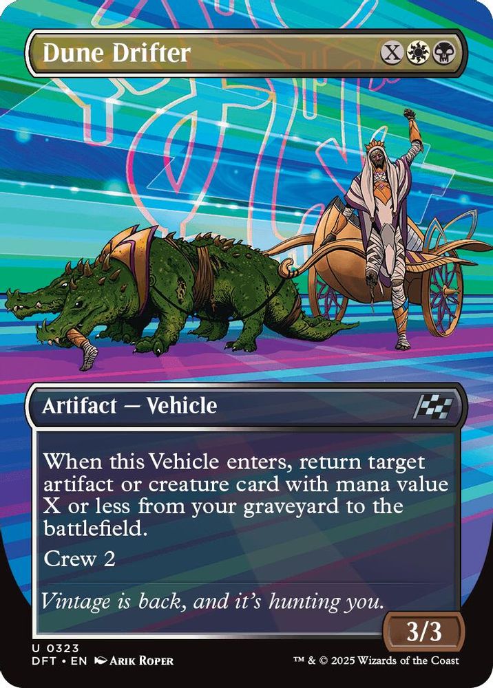 2025 Magic: The Gathering: Aetherdrift (DFT) - Dune Drifter Borderless (#323, Uncommon) (, Near Mint)