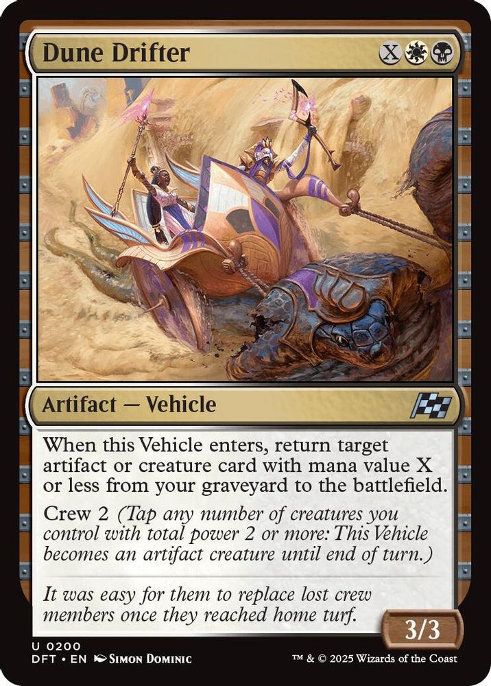 2025 Magic: The Gathering: Aetherdrift (DFT) - Dune Drifter (#200, Uncommon)