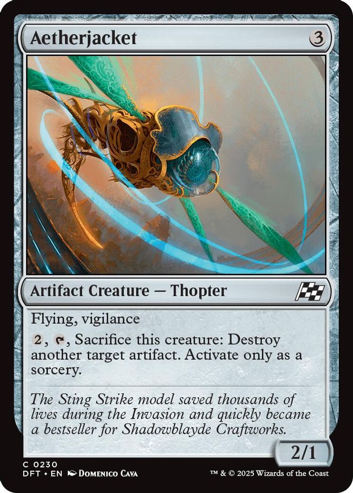 2025 Magic: The Gathering: Aetherdrift (DFT) - Aetherjacket (#230, Common) (, Near Mint)
