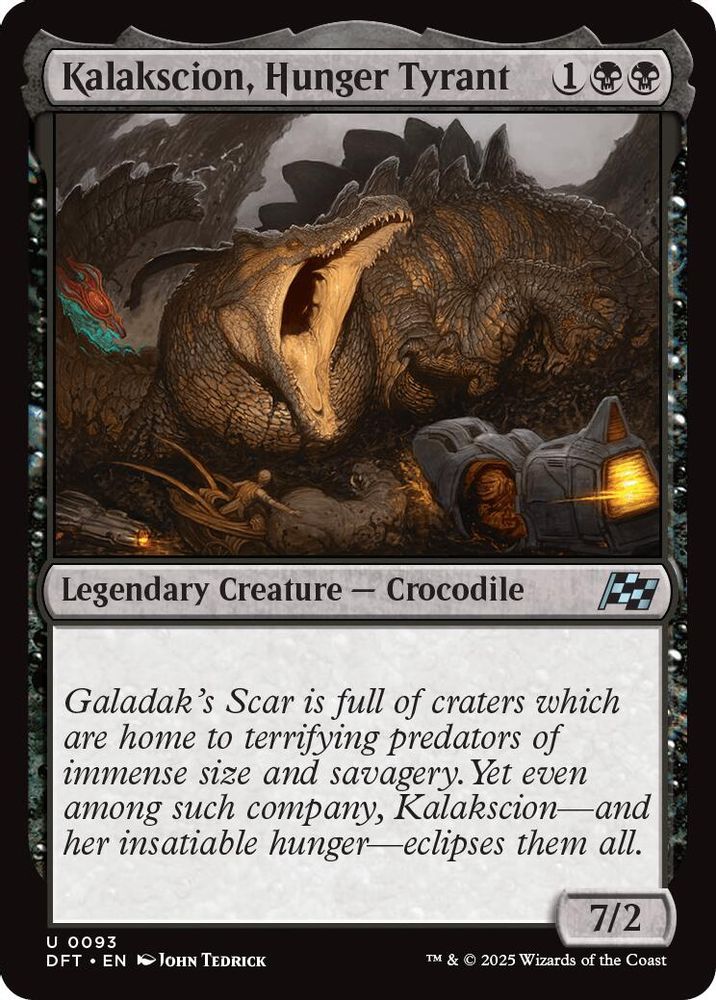 2025 Magic: The Gathering: Aetherdrift (DFT) - Kalakscion Hunger Tyrant (#93, Uncommon) (, Near Mint)