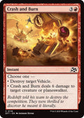 2025 Magic: The Gathering: Aetherdrift (DFT) - Crash and Burn (#119, Common)