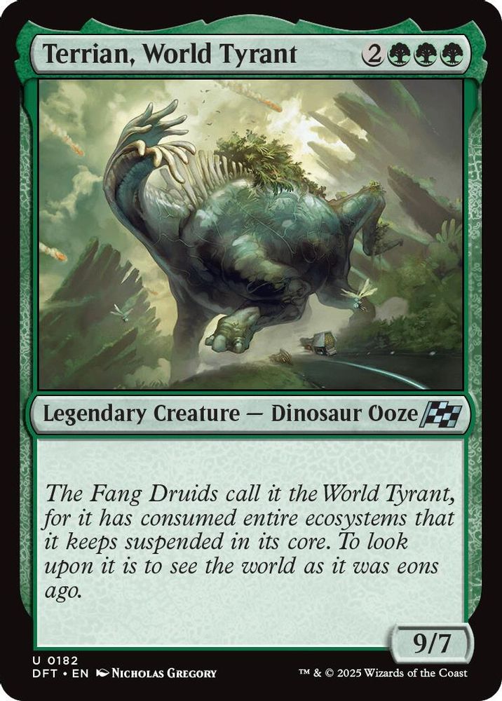 2025 Magic: The Gathering: Aetherdrift (DFT) - Terrian World Tyrant (#182, Uncommon) (, Near Mint)