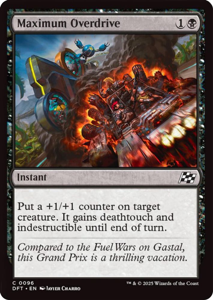 2025 Magic: The Gathering: Aetherdrift (DFT) - Maximum Overdrive (#96, Common) (, Near Mint)